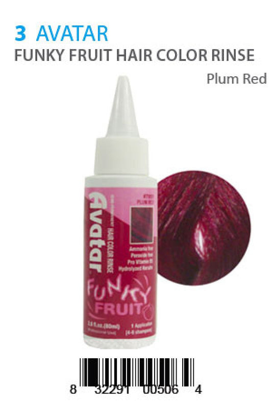 Avatar-5 Funky Fruit Hair Color Rinse Plum Red