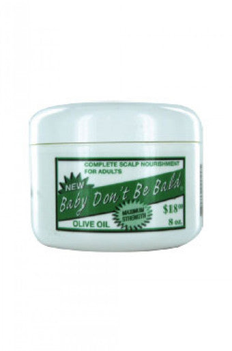 Baby Don't Be Bald-8 Huile d'olive nourrissante pour le cuir chevelu 8oz