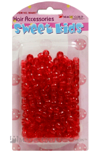 Magic Gold Plastic Bead (S) 1978 Crystal Red - pc