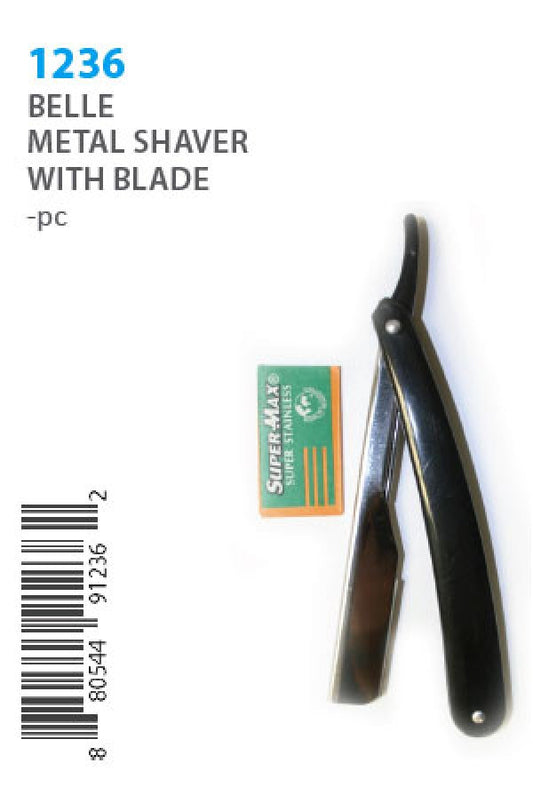 1236 Belle Metal Shaver with Blade -pc
