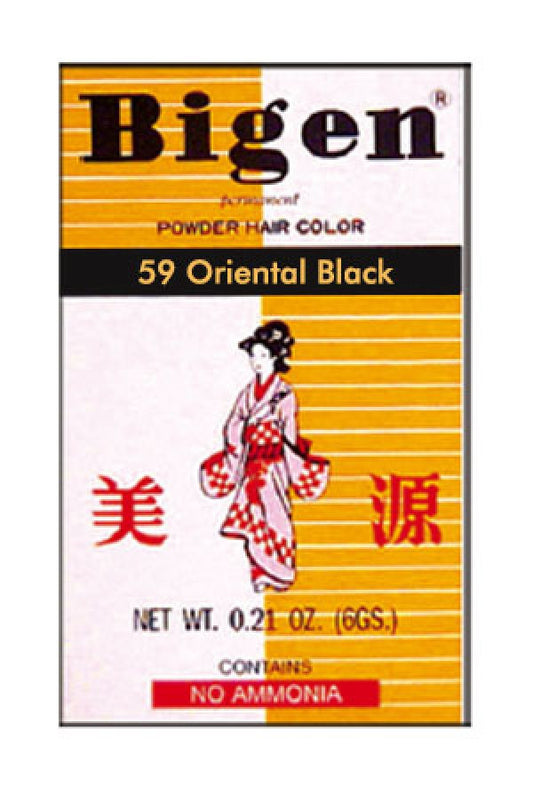 Bigen Permanent Powder Hair Color 59 Oriental Black -pc