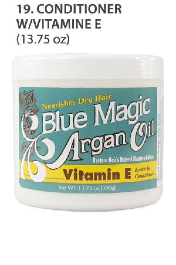 Blue Magic-19 Argan Oil Conditioner W/Vit. E(13.75oz)