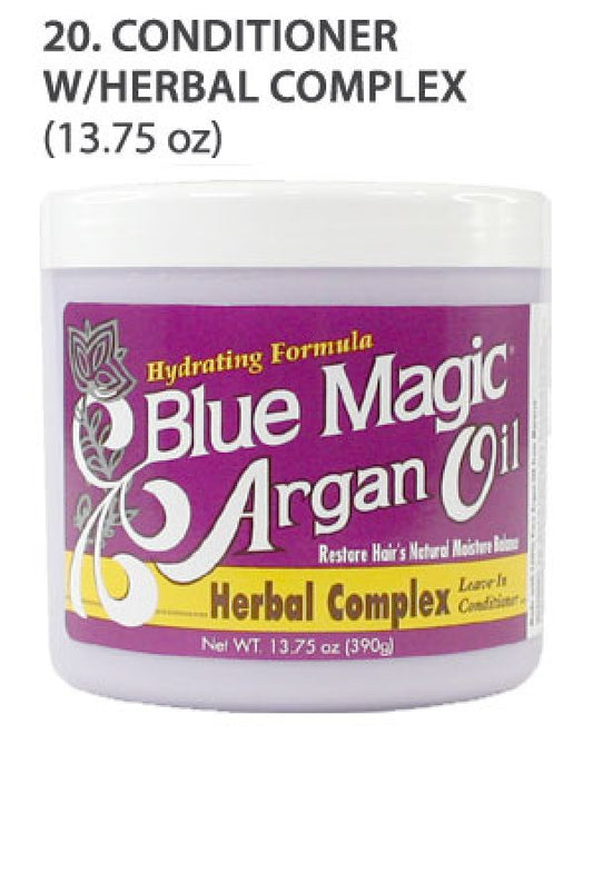 Blue Magic-20 Argan Oil Conditioner W/Herbal Complex(13.75oz)