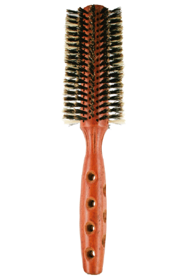 LIZ Boar Bristles Wooden Brush 0.9"BR3249 -pc