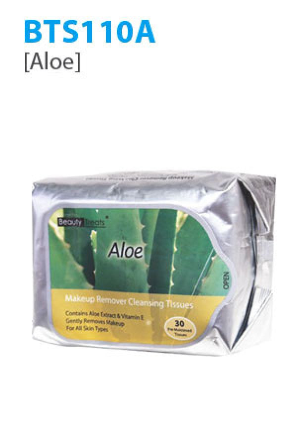 BTS110A-1 Beauty Treats Cleansing Tissue Aloe 30/ea