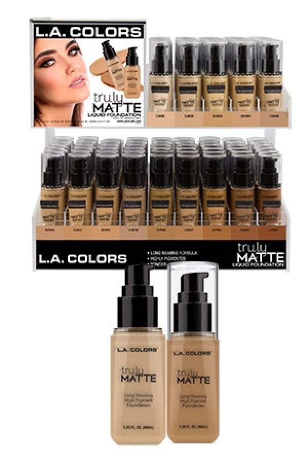 L.A Colors Truly Matte Liquid Foundation 93.1 (14 colors/ 6pcs)