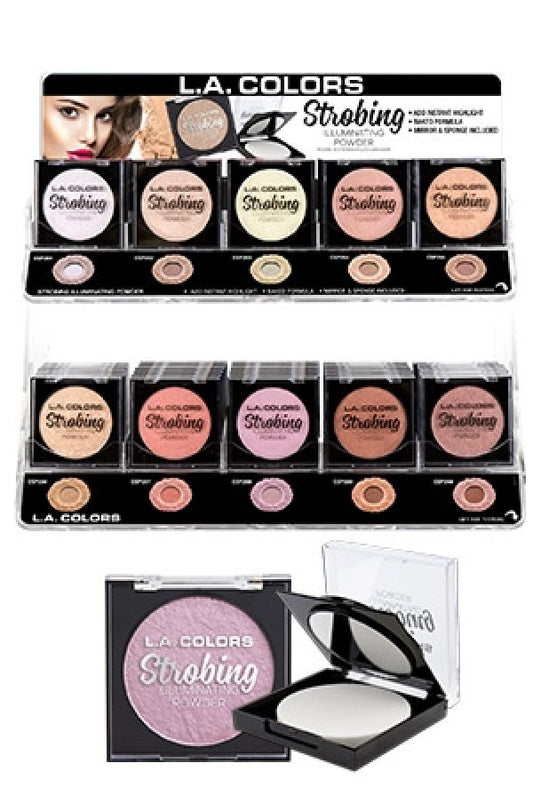 L.A Colors  Strobing Illuminating Powder CAD98.1 (10 colors/ 6 pc)