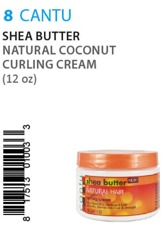 Cantu-8 Shea Butter Natural Coconut Curling Cream (12oz)