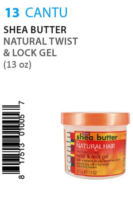 Cantu-13 Shea Butter Natural Twist&Lock Gel (13oz)