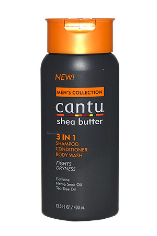 Cantu-40 Men's Shea Butter 3in1Shampoo Conditioner Body Wash