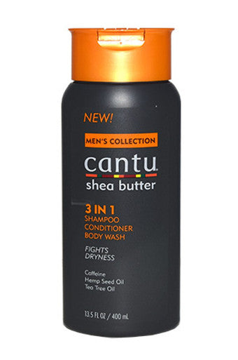 Cantu-40 男士乳木果油三合一洗发水护发素沐浴露