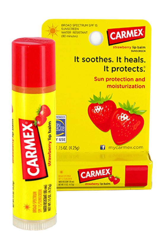 Carmex-5 Stick Lip Balm Strawberry (0.15oz, 12pc/box)