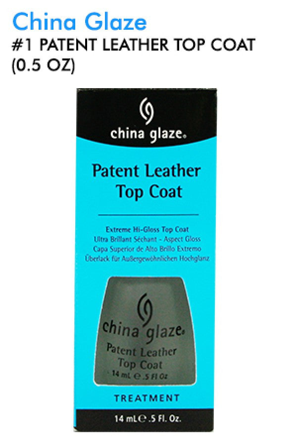 China Glaze-1 Patent Leather Top Coat (0.5 oz)