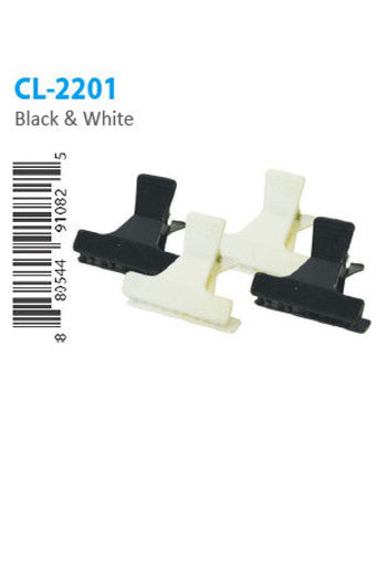 Butterfly Clamp (S) CL2201 Black & White -pk