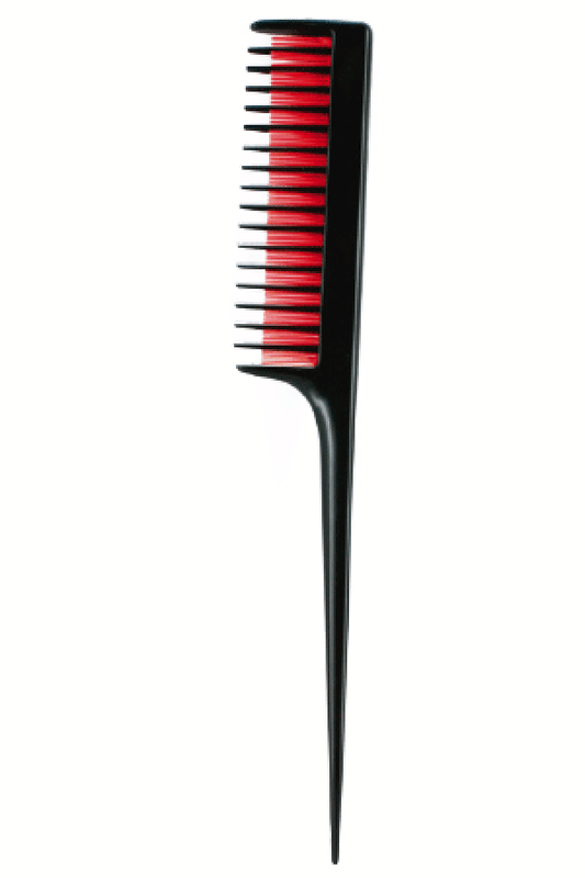 CO6129 Tail Comb w Double Rack Teeth (24pc/jar)