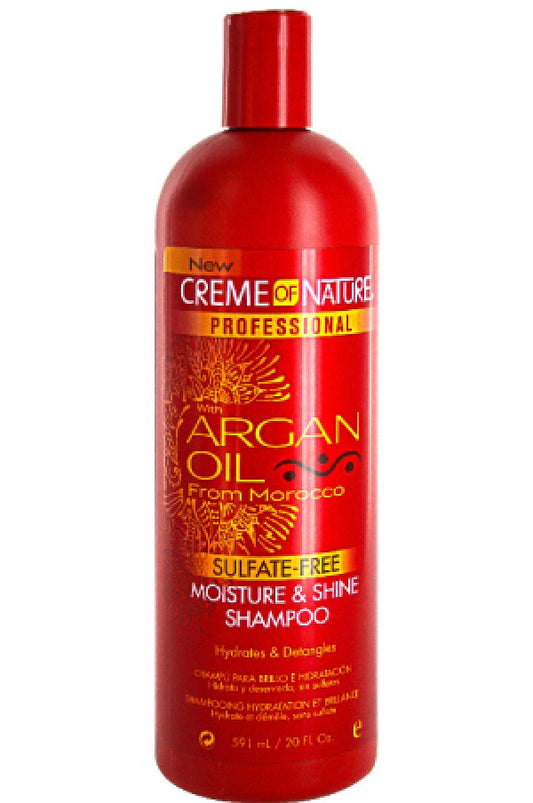 Creme of Nature-63 ARGAN OIL FROM MOROCCO Moisture & Shine Shampoo 20oz