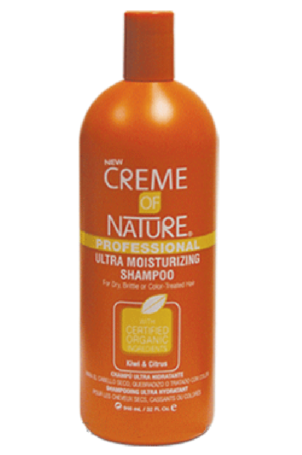 Creme of Nature-37 Kiwi & Citrus Ultra Moisturizing Shampoo (32oz) for Dry, Brittle, Color Treated Hair