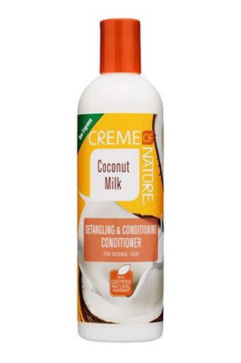 Creme of Nature-84 Après-shampooing démêlant et revitalisant au lait de coco (12 oz)