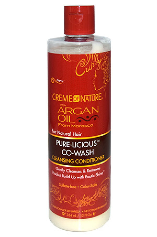 Creme of Nature-91 Argan Oil Purelicious Co-Wash(12oz)