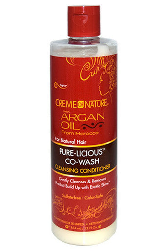 Crème de Nature-91 Co-Wash Purelicious à l'huile d'argan (12oz)