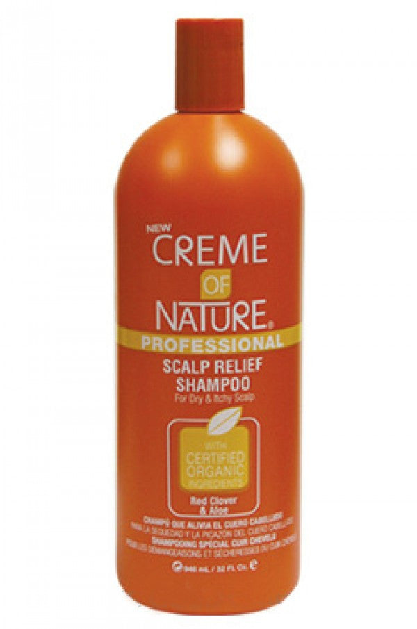 Creme of Nature-33 Red Clover & Aloe Scalp Relief Shampoo (32oz) for Dry & Itchy Scalp