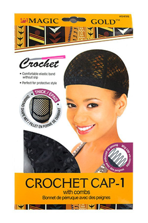 MGC-0498 Crochet Cap(thick)-1 with combs