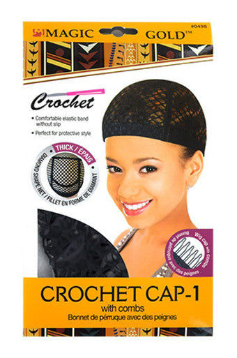 MGC-0498 Crochet Cap(thick)-1 with combs