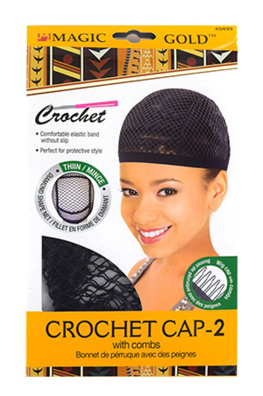 MGC-0499 Crochet Cap(thin)-2 with combs