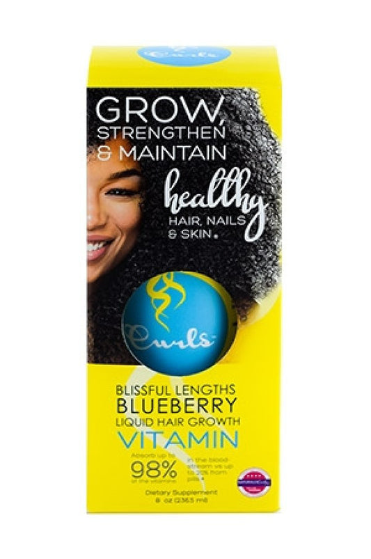 Curls-15 Blueberry Blissful Length Liquid Growth Vitamin (8 oz)