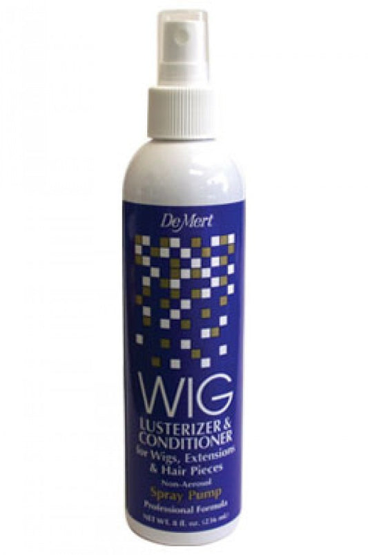 De Mert-10 Wig Lusterizer & Conditioner Spray Pump (8oz) for Wigs, Extensions & Hair Pieces