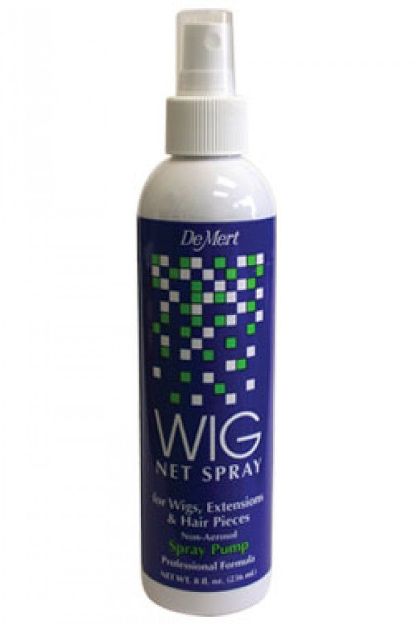 De Mert-8 Wig Net Spray Spray Pump (8oz) for Wigs, Extensions & Hair Pieces