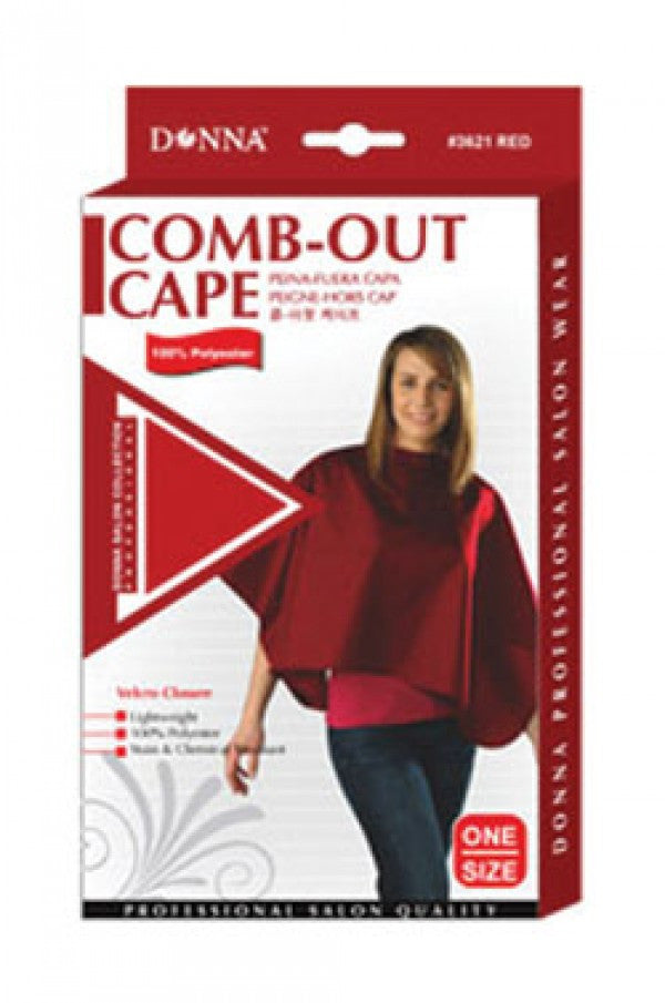 Donna Comb-Out Cape Velcro (100% Polyester) - One Size