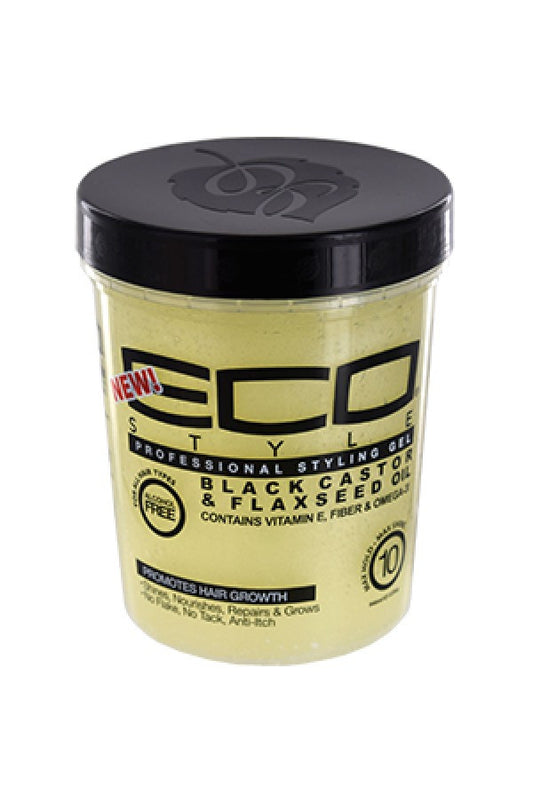 Eco Styler-89 Black Castor & Flaxseed Oil Gel (32oz)