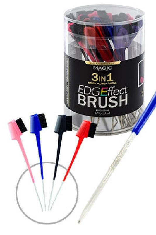 Magic -EDGE03JAR Magic Edges Brush 3-In-1 w/Pin (24/jar)-jar