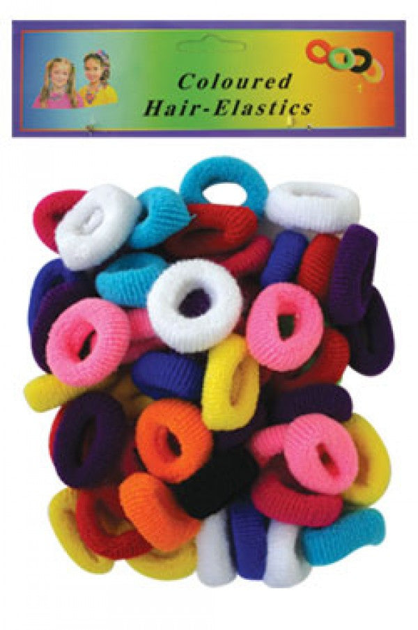 Ponytail Elastics Large, 50/pk Asst