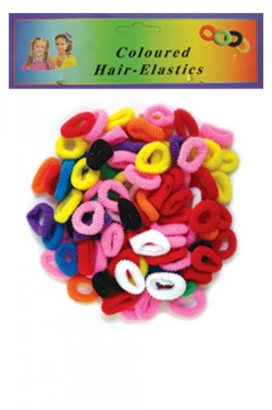 Ponytail Elastics X.Small, 100/pk Asst