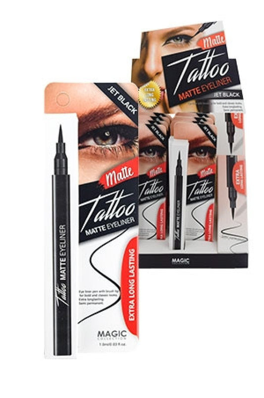 Magic-EYE1009M Magic Tattoo Matte Eyeliner Jet Black (12pc/ds)