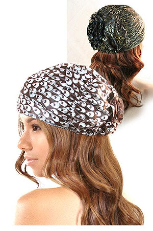 5673 Fashion net cap with flower shape -pc