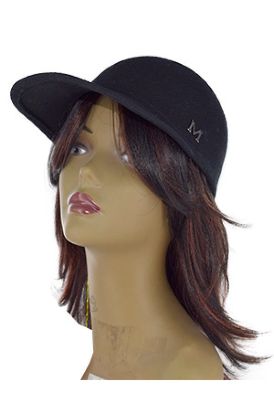 6558 Fashion Wool Cloche Hat w/cap (Black) -pc