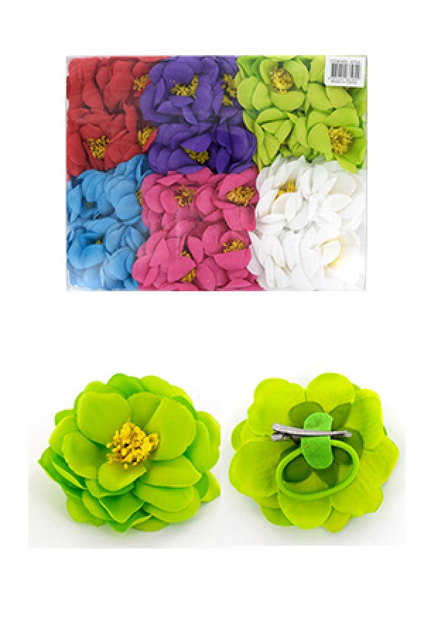 Flower Hair Clip Flower 6756 (24pcs/pk) -pk
