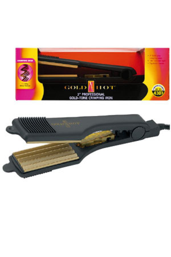 Gold'N Hot GH3013 Gold-Tone Crimping Iron 2"