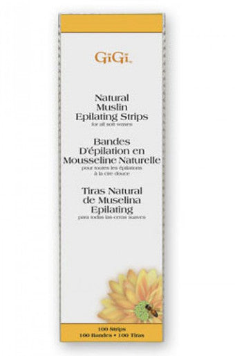 GiGi-7 Natural Muslin Epilating Strips - 3"X9" (100pk)