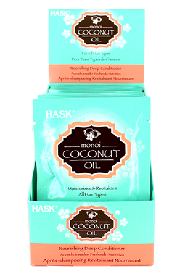 Hask-42 Hair Treatment Pack-Monoi Oil (1.75oz/12pk/ds)