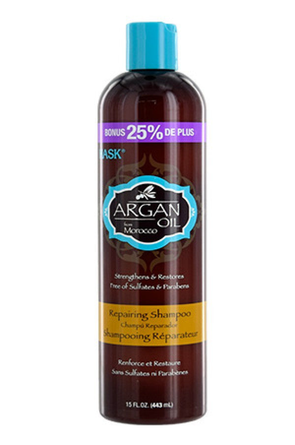 Hask-46B Repairing Shampoo-Argan Oil (15oz) Bonus