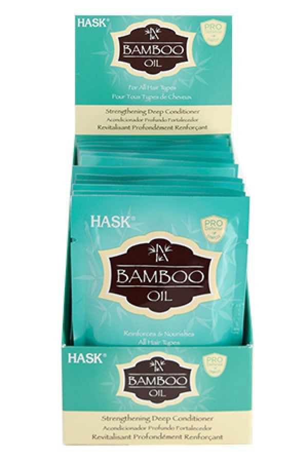 Hask-61 Bamboo Oil Strength Deep Conditioner 1.75 oz/12 pk/ ds