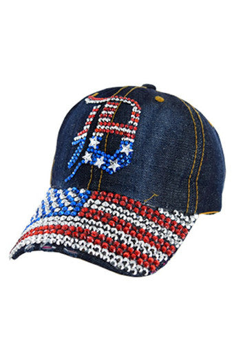 67911 Casquette tendance en strass -pc