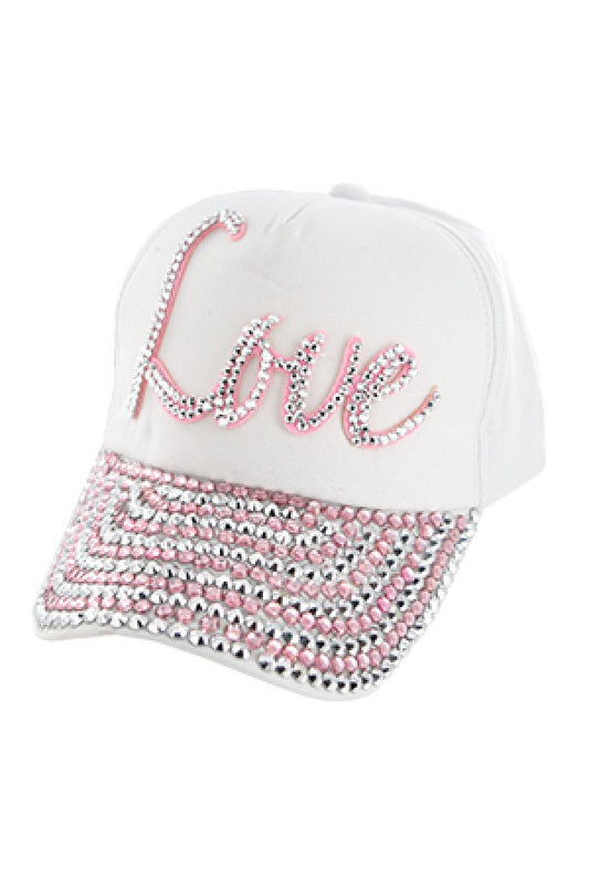 67966 Fashion Rhinestone Cap -pc