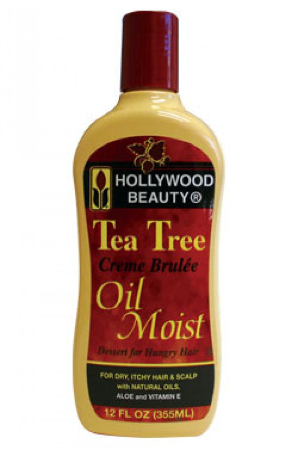 Hollywood Beauty-30 Tea Tree Creme Brulee Oil Moist (12oz)