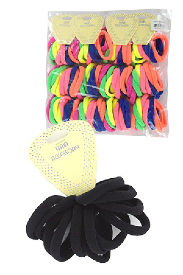 HEP005 Magic Seamless Elastic Ponytail Holder 6"-Small (12pc)