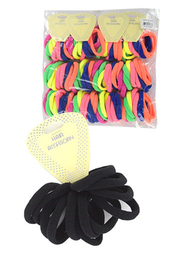HEP005 Magic Seamless Elastic Ponytail Holder 6"-Small (12pc)